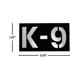 FITZNORA 2 PCS K-9 Patch for Dog Harness and Canine Handler, Reflective Dog Patches with Hook Loop for Dog Trainer and Clothing DIY