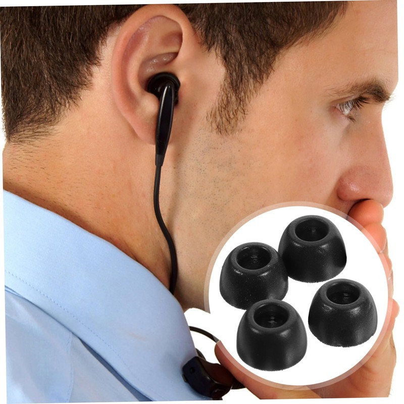CIYODO Earbuds Tips Memory Foam Covers Sleeves Black Earbud Replacement
