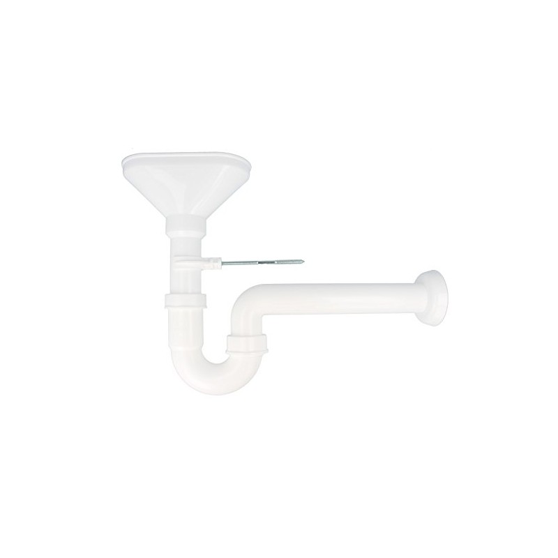 tecuro Funnel Siphon Odour Trap with Wall Connection Diameter 40