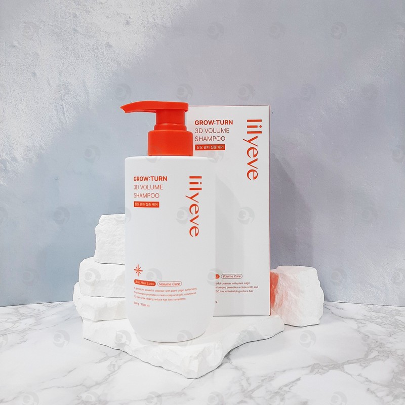 Lilive Growturn 3D Volume Hair Loss Shampoo 500ml+500ml Large Capacity