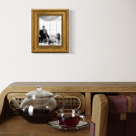 CABBEL Picture Frame 13 x 18 cm Gold - Baroque Vintage Frame in Antique Look for Posters, Photos & Certificates - With Shatterproof Acrylic Glass - Decorative & Elegant - Perfect for Living Room