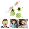 SAFIGLE 3pcs Reusable Cold Eye Masks for Cute Fruit Design