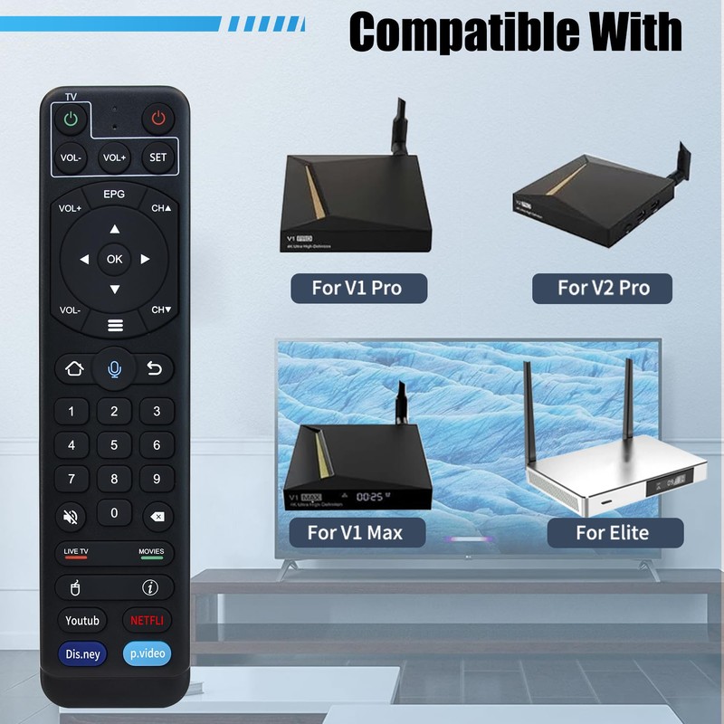 V2 Pro Voice Remote Compatible with vSeeBox V1 / V2