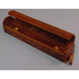Smell Me Wooden coffin Incense Burner/Sticks/