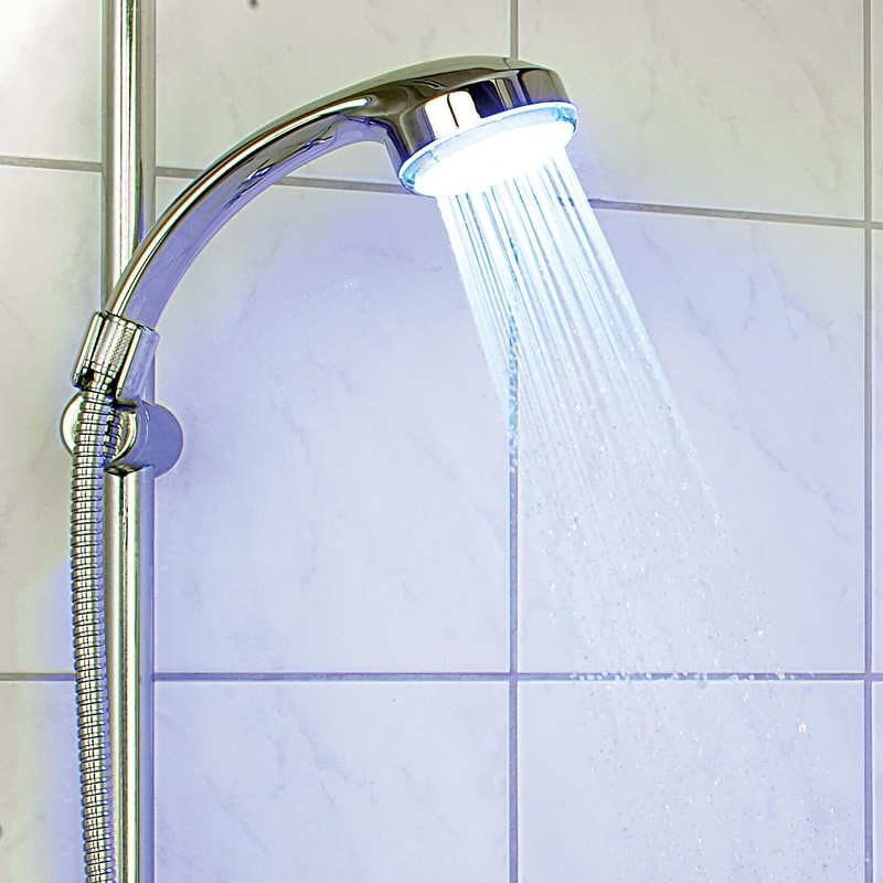 Infactory LED Shower Head with Automatic 4–Colour Changer