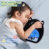 ForYoung 12'' Black Cat Plush Toy Pillow，Cute Doll Soft Stuffed