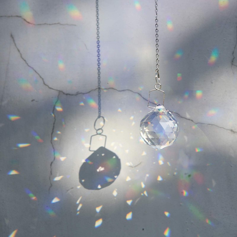 MerryNine Clear Crystal Ball Prism Sun Catcher Rainbow Pendant Manufacturer,