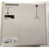 IKEA New Ikea SUNNANO Pendant lamp White/Black Steel Glass New