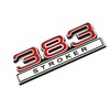 2pcs 383 Stroker 6.2 Liter Engine Emblems Badge 3D Decals