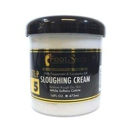 FOOT SPA - Foot Cream, Sloughing Lotion, Peppermint and Eucalyptus Oil, 16 Oz - Pedicure Massage Foot Care for Dry Cracked Feet