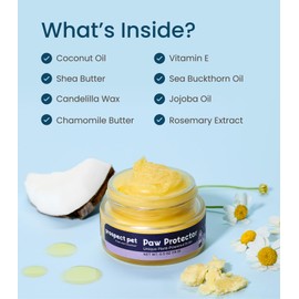 Prospect Pet Dog Paw Protector - Dog Paw Balm for Hot Pavement & Cold Weather - Healing Balm for Paws - Moisturizer for Dry Cracked Paws Nose - 0.5 oz