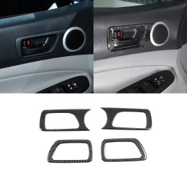 momocar For Toyot Tacoma 2011-2015 Inner Door Handle Decorative Frame Carbon Fiber US