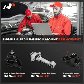 A-Premium 3PCS Engine Motor Mount Transmission Mount and Torque Strut Mount Set Compatible with Hyundai Sonata 2011-2013 2.0L & Kia Optima 2013-2016 2.4L