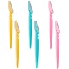 Inge Eyebrow Razors 6 Pieces Face Razors Dermaplaning Blades for Women and Men Removes Peach Fuzz
