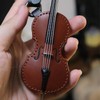 Cool Mini Tiny Violin Keychain Wristlet Funny Novelty Music Car