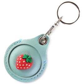 Pop Frog Airtag Case, Cute Airtag Case, Key Holder, Kids, Kids, Cover, Protective Case, Kids, Protective Cover, Cover, Bag, Bag, Bag, School Bag (Blue, Strawberry)