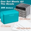 AmazingSpark 4 Pcs 3 x 5 Index Card Holder Box