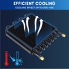 TIEVISHO 1/2" Transmission Cooler 16 Pass Aluminium alloy 8AN Tube