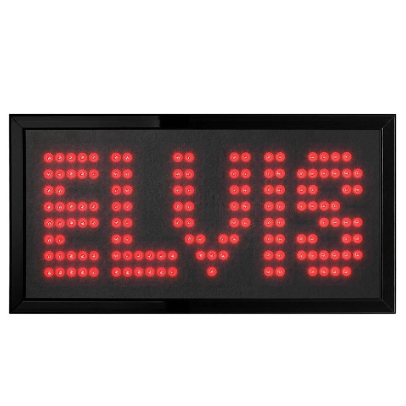 Elvis Framed and Flashing LED Marquee Hanging Wall Sign, Game