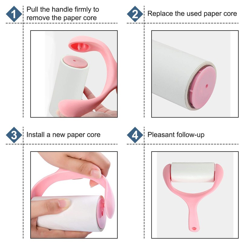 ISIYINER Lint Roller Refills for Clothes, Sofa, Bed and Carpet,