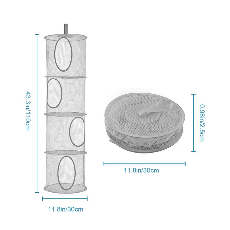 Hanging Mesh Storage Bag, Pack of 2 Mesh Hanging Storage