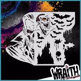 Wraith SprayWorks Vampire Curse - Reusable Airbrush Stencil Template