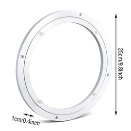 volumoon Rotating Ball Bearing, High Performance Rotating Bearing Turntable, Aluminium Alloy Rotary Bearing Turntable Round, Rotating Turntable High Performance for Dining Table TV Monitor - 10 Inch