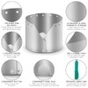Lixada Titanium Camp Stove Windscreen, Collapsible, Ultra Thin, 0.001 inch