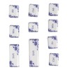 10PCS Key Caps Dye Sublimation Processblue and White Porcelain Style