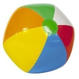 24 Mini BEACH BALLS/6-Panel Traditional Style Rainbow 6" BEACHBALLS/Pool Party FAVORS/WEDDING/Decorations/LUAU/2 DOZEN