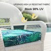 NettyPro Outdoor Cushion Cover Waterproof Patio Chair Seat Cushion Slip