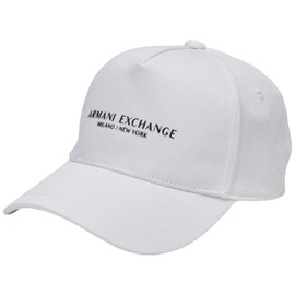 A | X ARMANI EXCHANGE Women's Milano NY Baseball Hat, Bianco/Nero