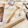 BENECREAT Hammer with Brass Head, 22 cm Long Hammer for