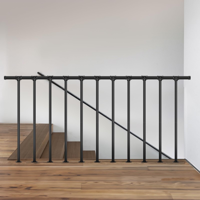Metal Deck Railing, Flat Railing Kit, Metal Porch Railing Outdoor,