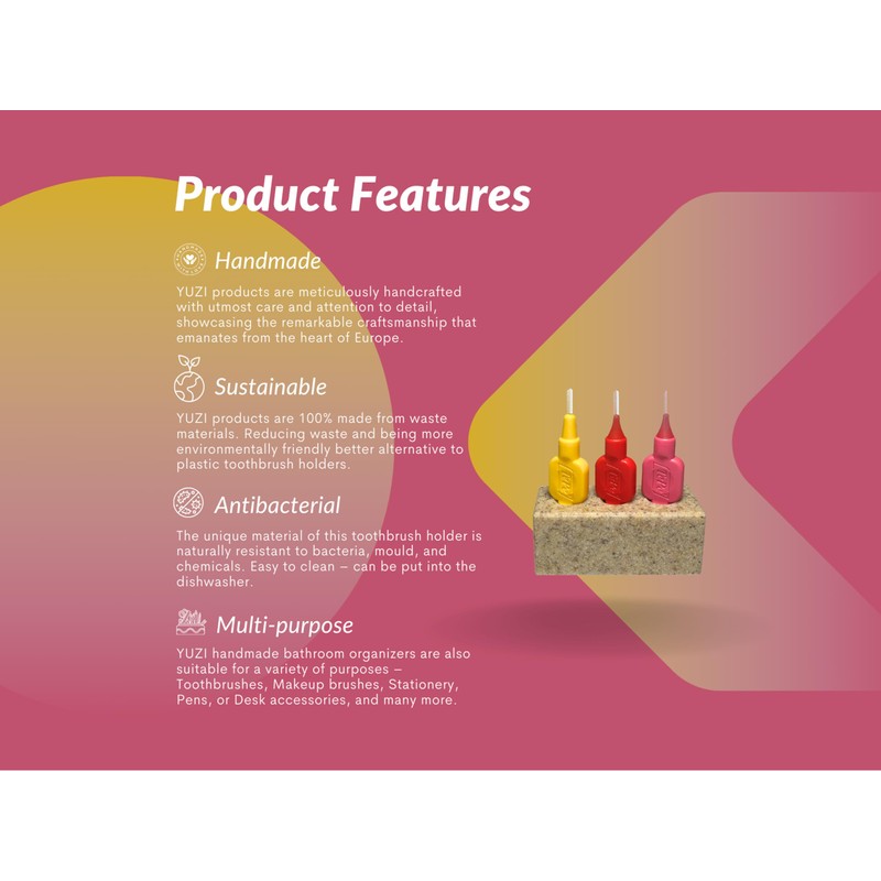 Handmade Eco-friendly Interdental Brush Holder | Magnetic Sustainable Interdental Brush
