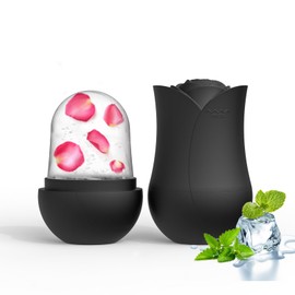 FantasyDay Face Ice Roller, Creative Rose Top Ice Roller for Face and Eye, Silicone Ice Mold Facial Massage Ice Cube, Daily Skin Care Tools, Remove Puffiness, Reduce Pores, Sunburn Repair