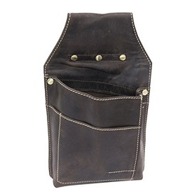LEAS Waiter's Bag for Waiter's Wallet Quiver in Full Leather Vintage Style in Real Leather, Brown, brown, Vintage