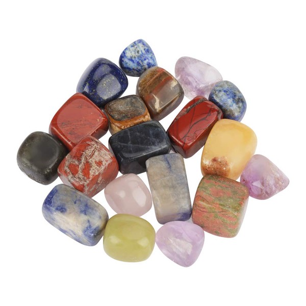 HEEPDD 100 g Quartz Crystal Stone Mixed Colour Rock Chips Lucky Healing