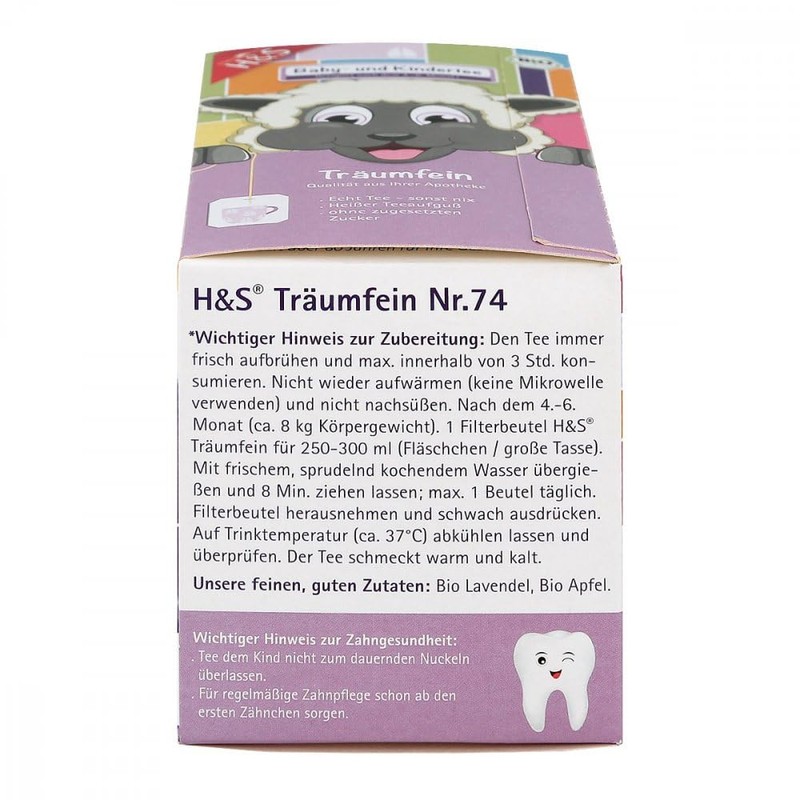 H&S Organic Baby and Children's Tea Tr umfein Filter Bag,