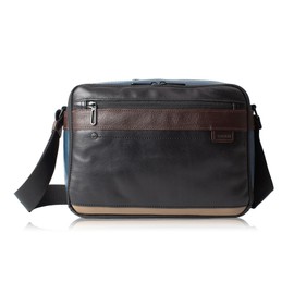 Double BZN-7026 Men's Shoulder Bag, Genuine Leather, B5 Storage, Cowhide Leather, mixed color