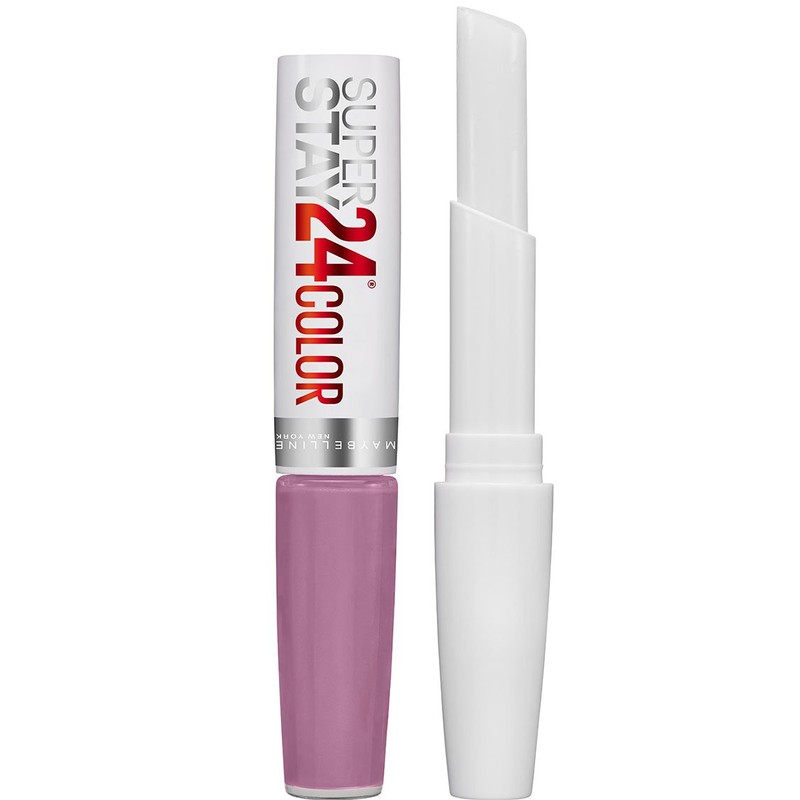 Maybelline SuperStay 24 2-Step Liquid Lipstick Makeup, Lasting Lilac, 1