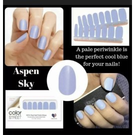 Color Street Nail Polish Strips - Aspen Sky - Solid -  Ships Free