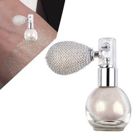 Polvo de Maquillaje Corporal Brillante, Textura Luminosa para Iluminar y Resaltar la Piel para Fiestas y Uso Diario (nacarado)