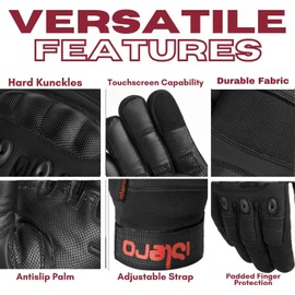 Islero High-Performance Motorbike Gloves For Men And Women - Premium Quality Full Finger Breathable Touchscreen Motorcycle Riding BMX ATV MTB Gloves (XXL)