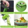 Lithyc Zucchini Pasta Spiral Cutter, Vegetable Spiral Cutter, 4 in