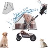 Unisize Pet Stroller Rain Cover - Foldable Clear Protection for