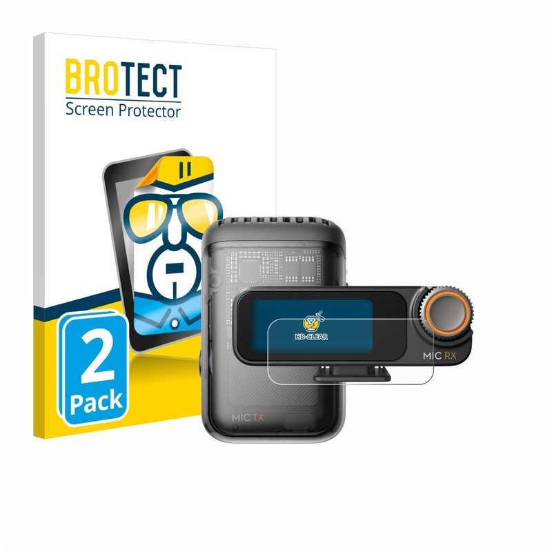 brotect Screen Protector compatible with DJI Mic 2 (Receiver) (2