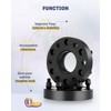 WHEELTECH 4 Wheel Spacers 2" Thick 5x5 with 1/2" Studs
