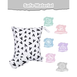 babygoal Waterproof Wet Dry Bag for Swimsuits,Travel, Food Storage, Stroller, Daycare, Baby Diapers, Yoga, Beach, Pool, Wet Clothes LAU-NKD59-B