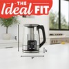 Gourmia Electric Programmable Glass Kettle – 1.7L Temperature Control Tea